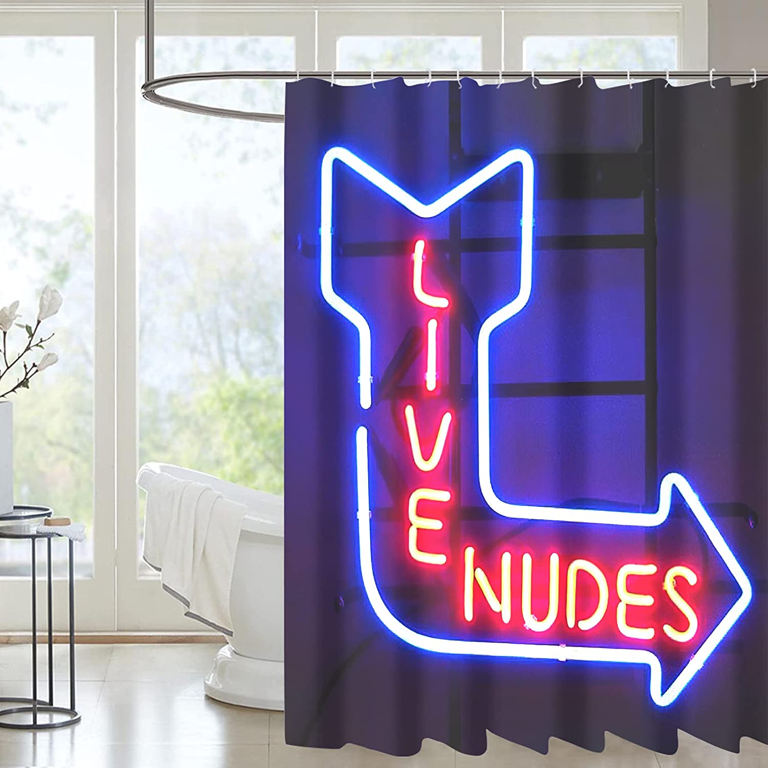 Funny Live Nudes Shower Curtain
