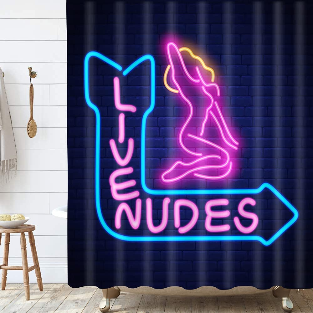 Funny Live Nudes Shower Curtain