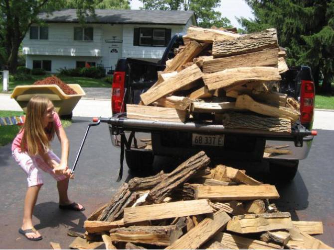 Load Handler Rolling Truck Bed Tarp Unloader - Easiest truck bed unloading tool