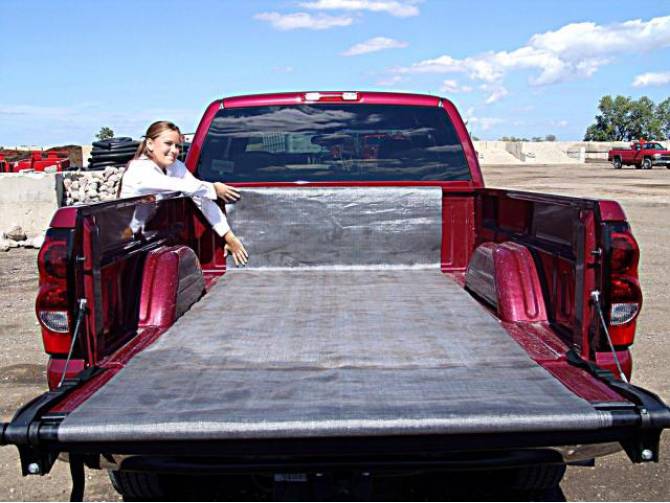 Load Handler Rolling Truck Bed Tarp Unloader - Easiest truck bed unloading tool