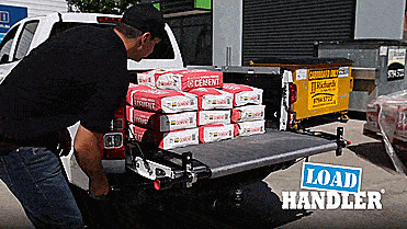 Load Handler Rolling Truck Bed Tarp Unloader - Easiest truck bed unloading tool