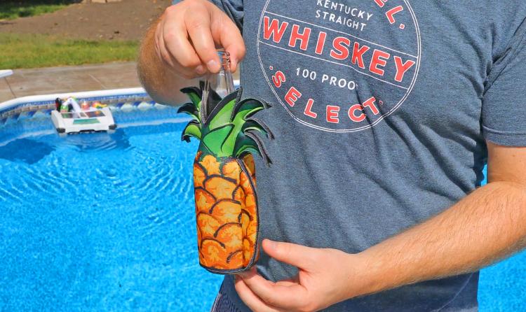 Pineapple Beer Koozie - Soft padded Pineapple Shaped Bottle Cooler