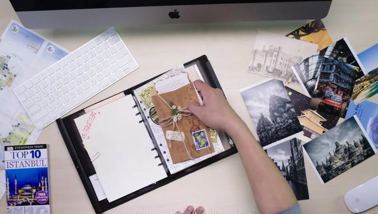 Lockbook Fingerprint Secured Notebook - Travel notebook/scheduler with fingerprint lock