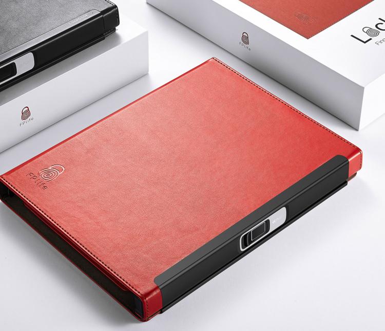 Lockbook Fingerprint Secured Notebook - Travel notebook/scheduler with fingerprint lock