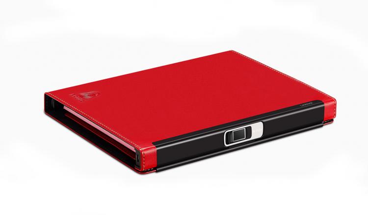 Lockbook Fingerprint Secured Notebook - Travel notebook/scheduler with fingerprint lock