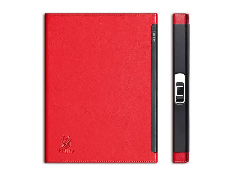 Lockbook Fingerprint Secured Notebook - Travel notebook/scheduler with fingerprint lock