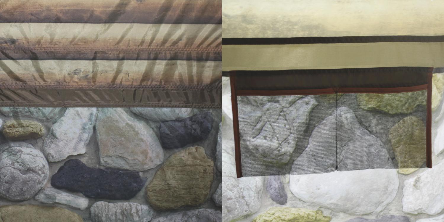 Log Cabin Tent With Front Porch - Giant 8-person tent looks just like a log cabin