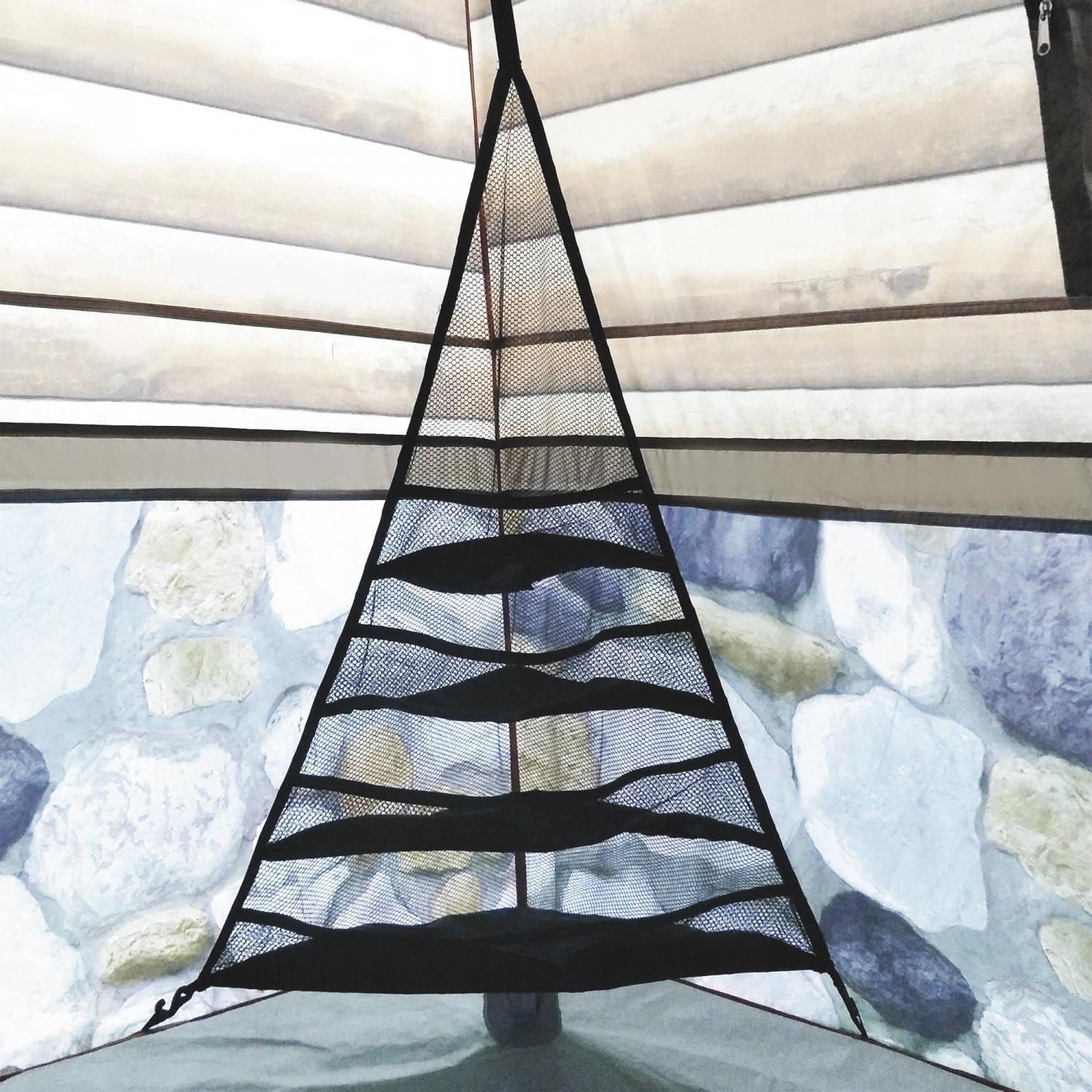 Log Cabin Tent With Front Porch - Giant 8-person tent looks just like a log cabin