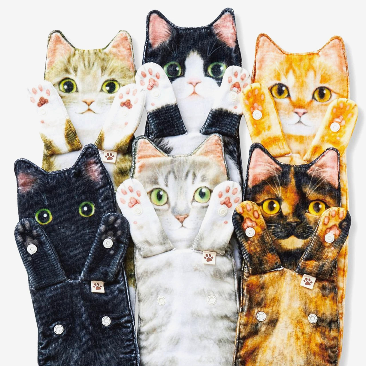 Long Cat Shaped Towels