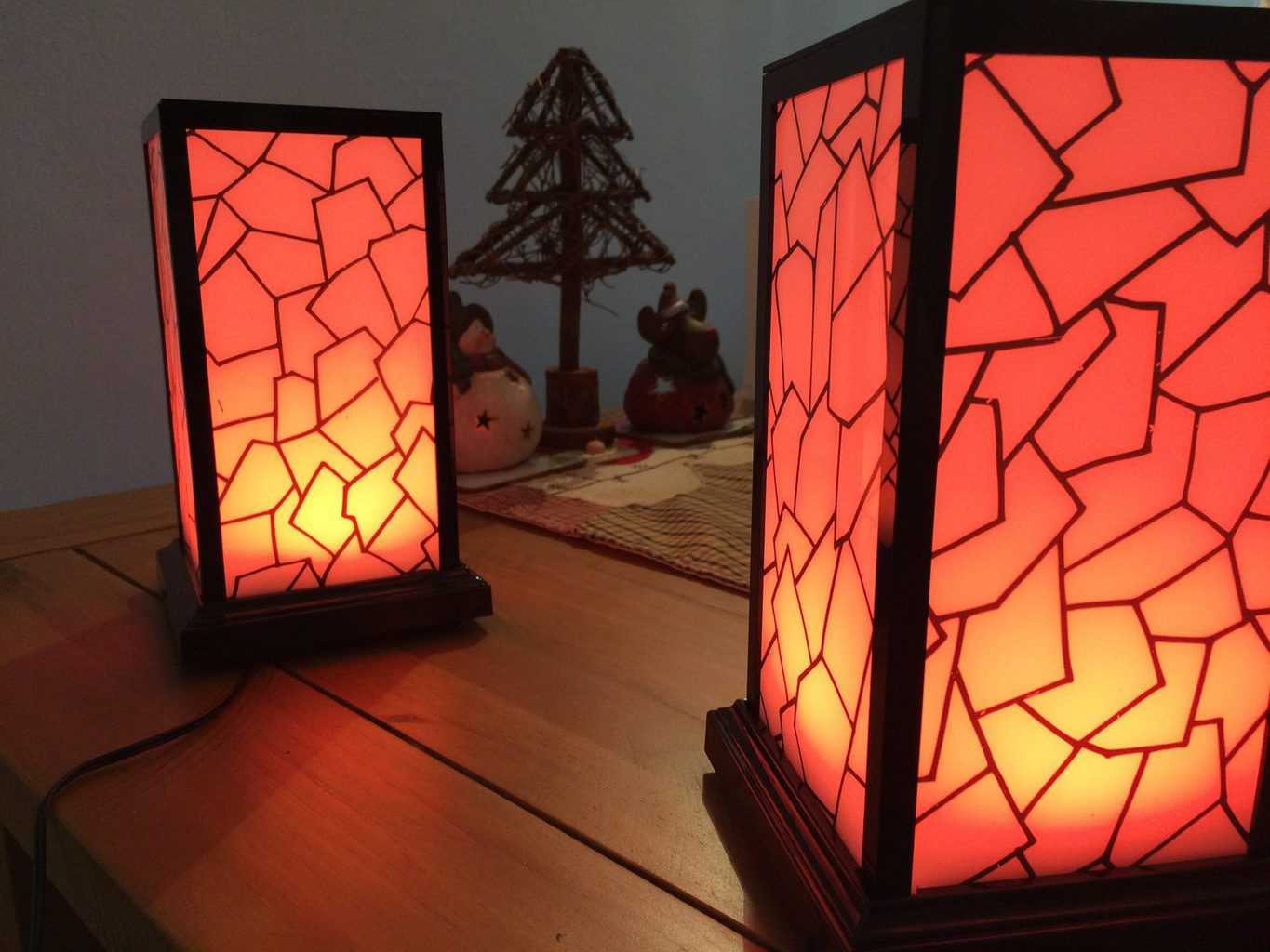 Long Distance Friendship Lamps Sync Colors