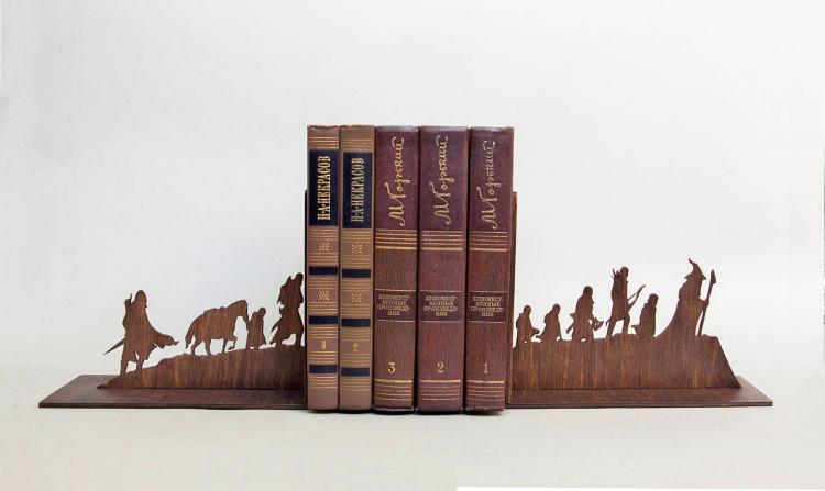 Lord Of The Rings Silhouette Bookends