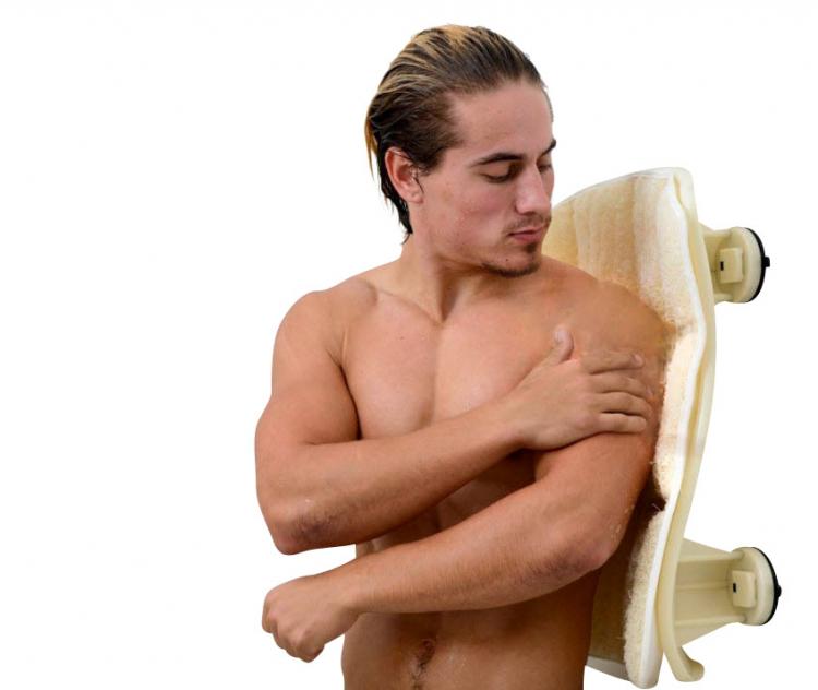 Luffoliate Hands Free Shower Back Scrubber Lets You Wash Back Like a Bear