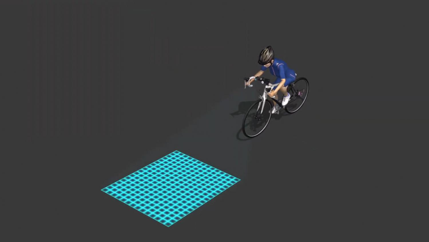 Lumigrids bicycle grid projection light - Projecting laser grid for night bicycle riding safety