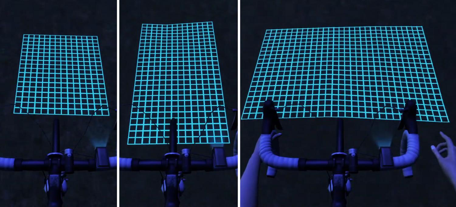 Lumigrids bicycle grid projection light - Projecting laser grid for night bicycle riding safety