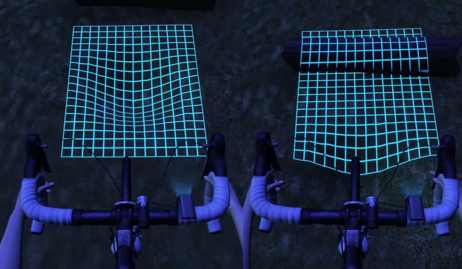 Lumigrids bicycle grid projection light - Projecting laser grid for night bicycle riding safety