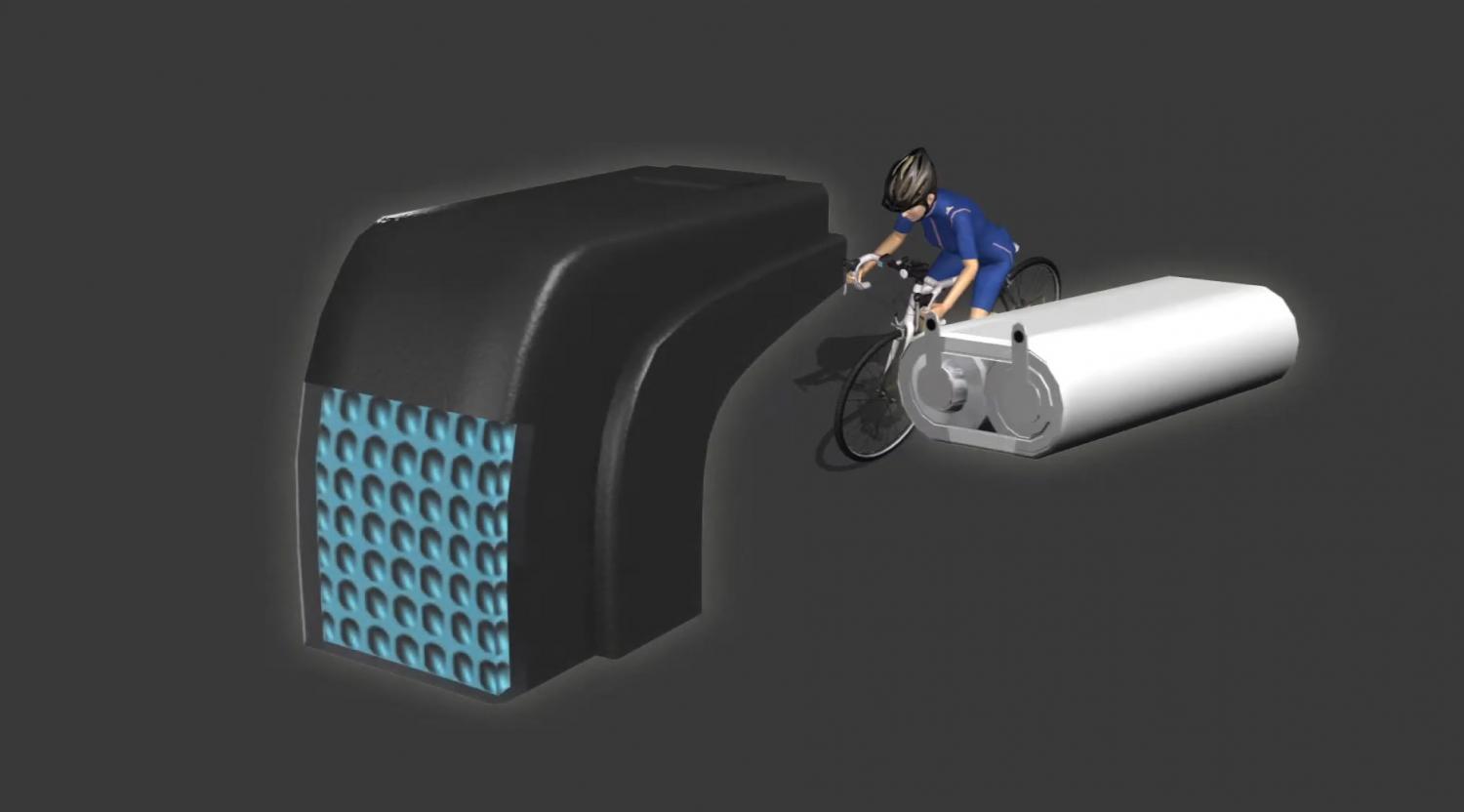 Lumigrids bicycle grid projection light - Projecting laser grid for night bicycle riding safety