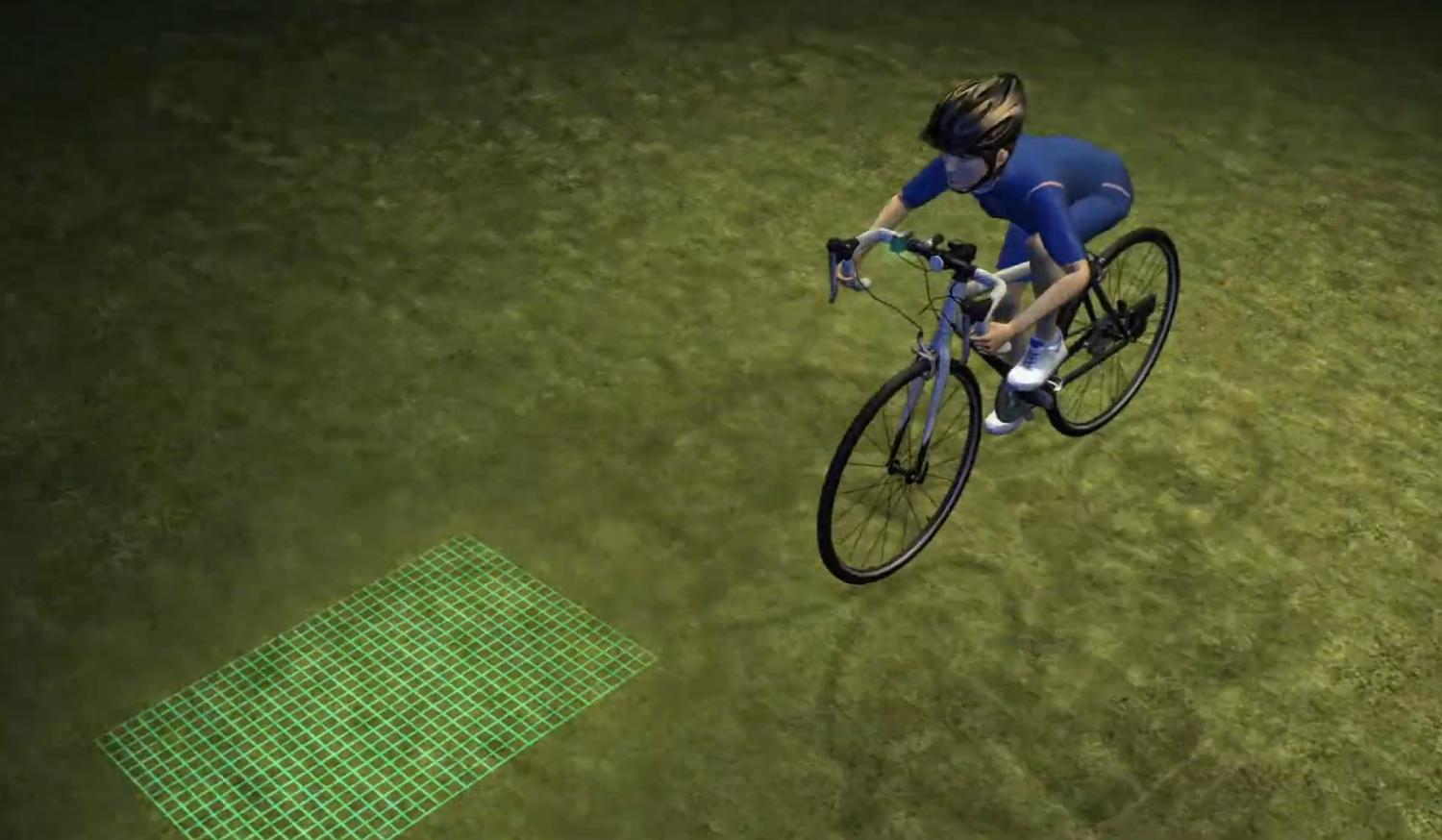 Lumigrids bicycle grid projection light - Projecting laser grid for night bicycle riding safety