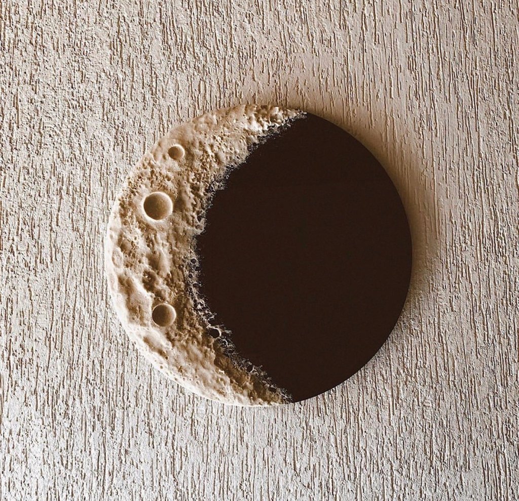Moon Mirror - Crescent moon mirror - lunar mirror