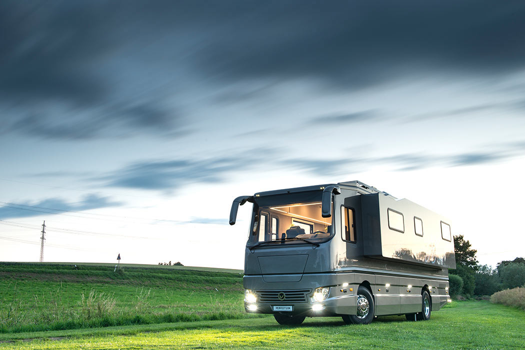$1.7 Million Luxury Motorhome has Its Own Garage To Hold a Car - Volkner Mobil Performance S Luxury RV
