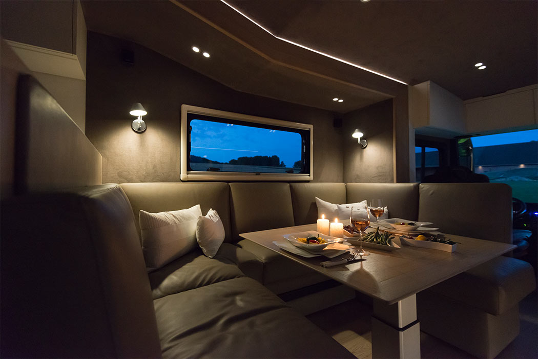 $1.7 Million Luxury Motorhome has Its Own Garage To Hold a Car - Volkner Mobil Performance S Luxury RV