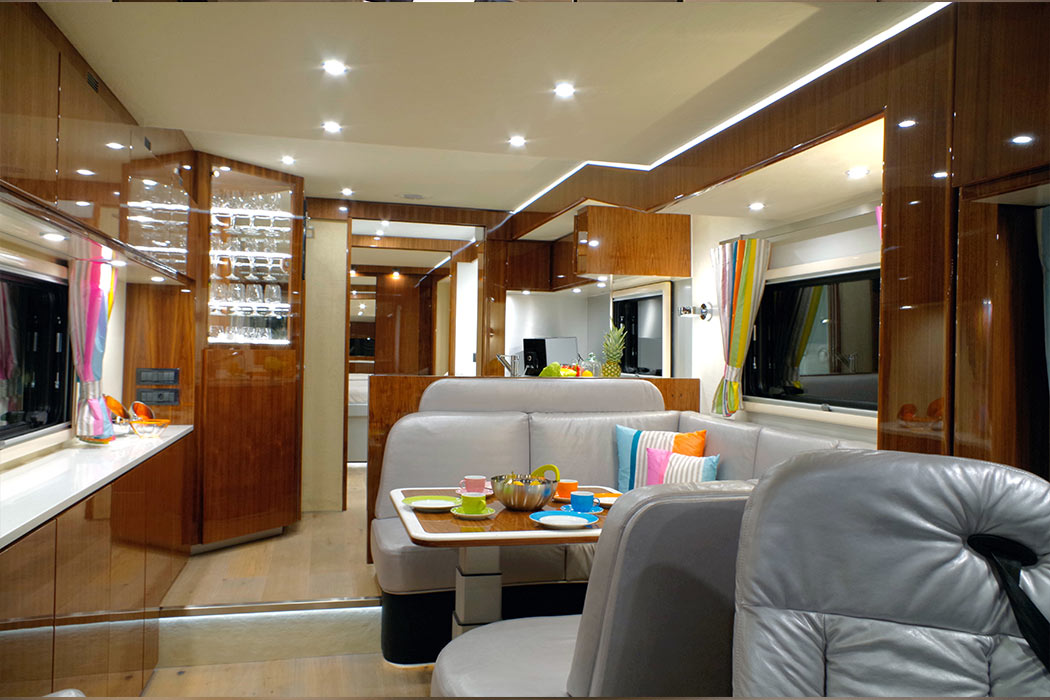 $1.7 Million Luxury Motorhome has Its Own Garage To Hold a Car - Volkner Mobil Performance S Luxury RV