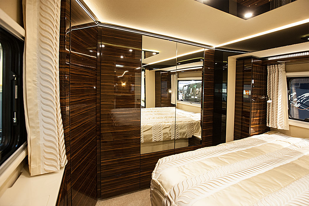 $1.7 Million Luxury Motorhome has Its Own Garage To Hold a Car - Volkner Mobil Performance S Luxury RV