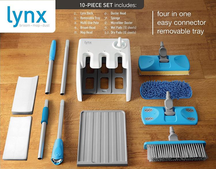 Lynx Dock - 4-in-1 interchangeable pole cleaning set