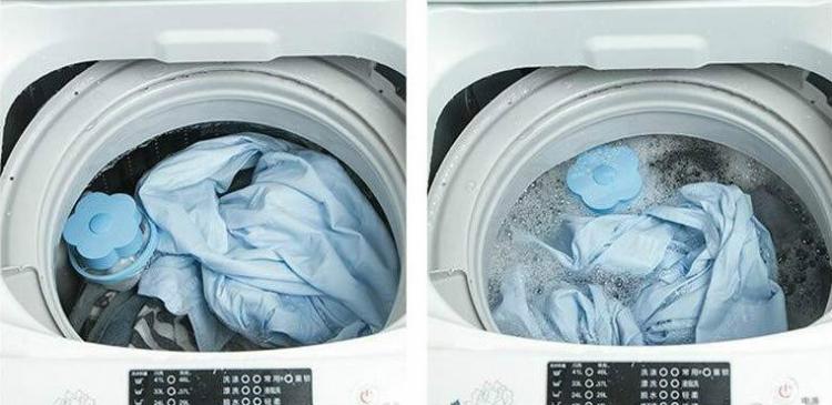 Magic Pet Hair Catching Washing Machine Flower - Floating flower washer lint trap
