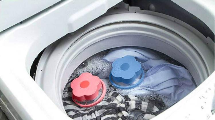 Magic Pet Hair Catching Washing Machine Flower - Floating flower washer lint trap