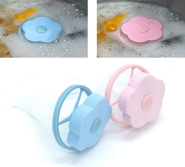 Magic Pet Hair Catching Washing Machine Flower - Floating flower washer lint trap