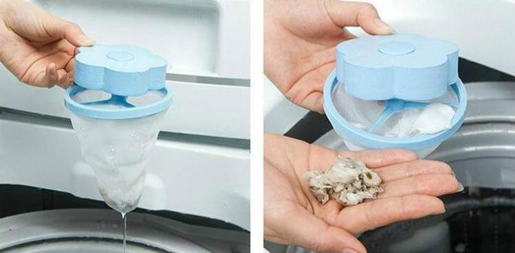 Magic Pet Hair Catching Washing Machine Flower - Floating flower washer lint trap