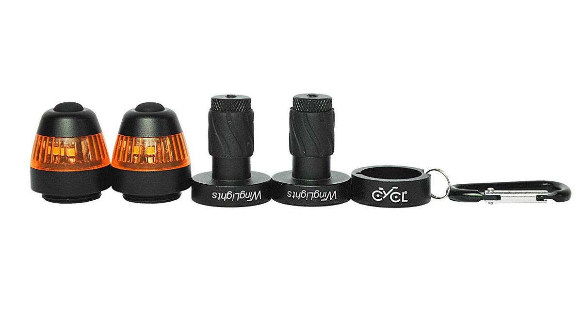 CYCL Winglights - Bicycle Handlebar turn signals - Snap on bike safety lights and turn signal