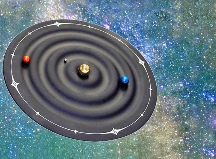 Magnetic Solar System Clock Uses Rotating Planets To Tell Time - Galaxy Magnetic Clock