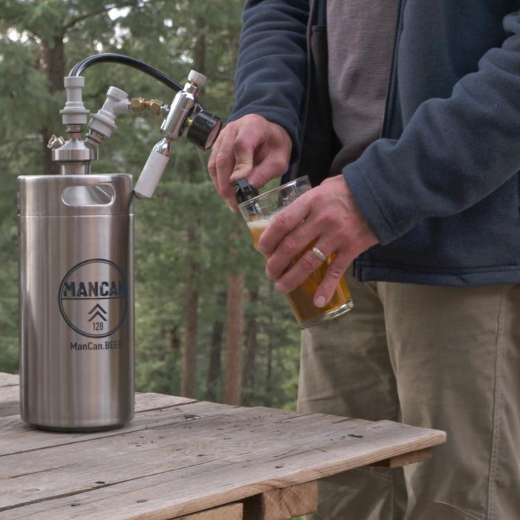 ManCan Personal Beer Keg - Travel Mini Beer Keg