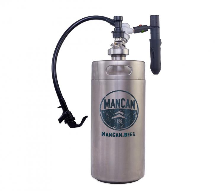 ManCan Personal Beer Keg - Travel Mini Beer Keg