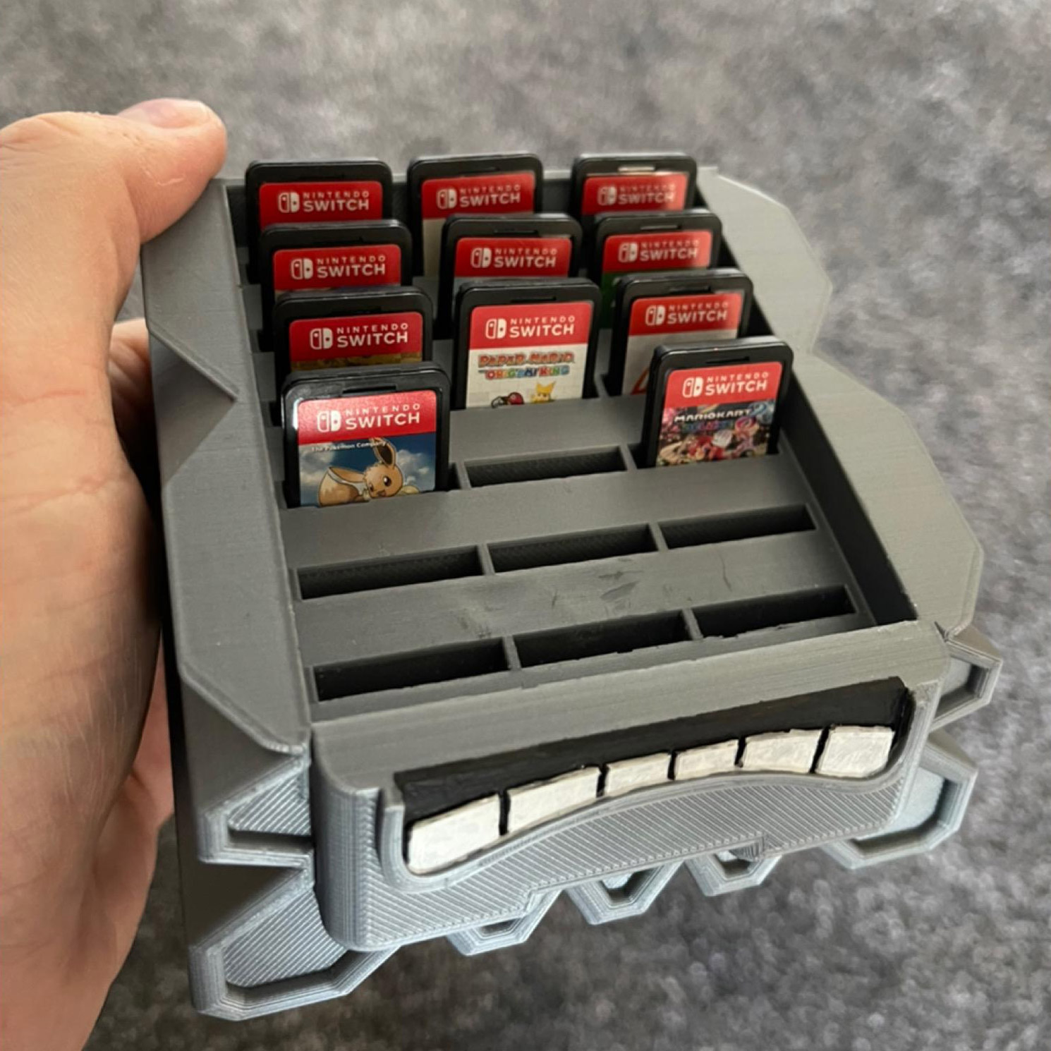 Mario Thwomp Nintendo Switch Game Cartridge Holder