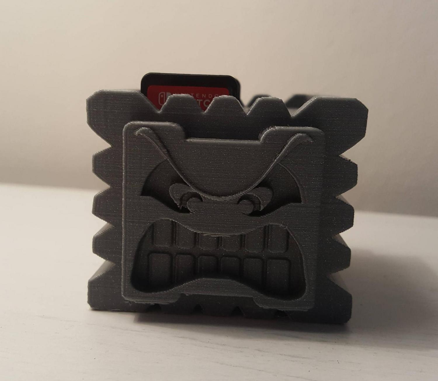 Mario Thwomp Nintendo Switch Game Cartridge Holder