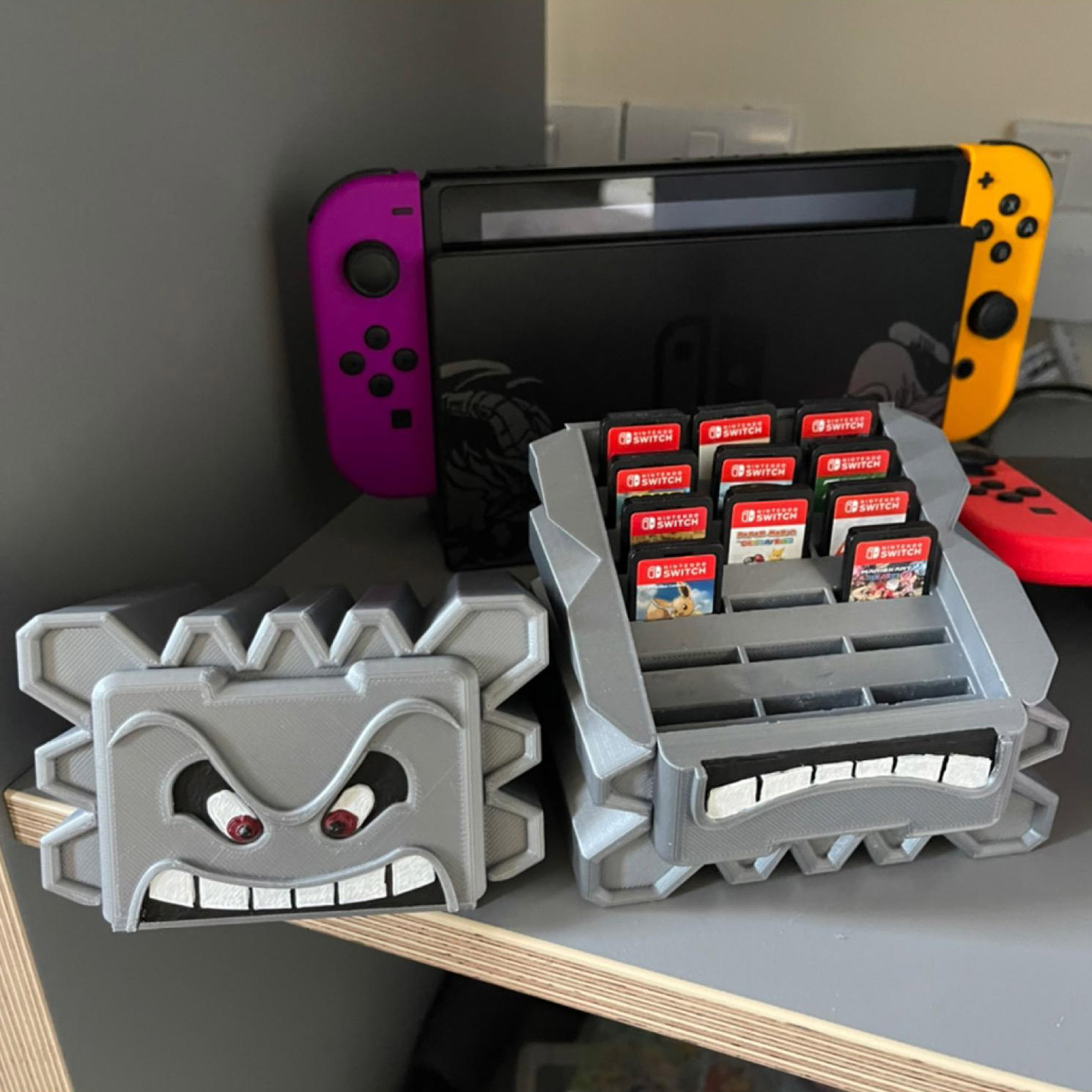 Mario Thwomp Nintendo Switch Game Cartridge Holder