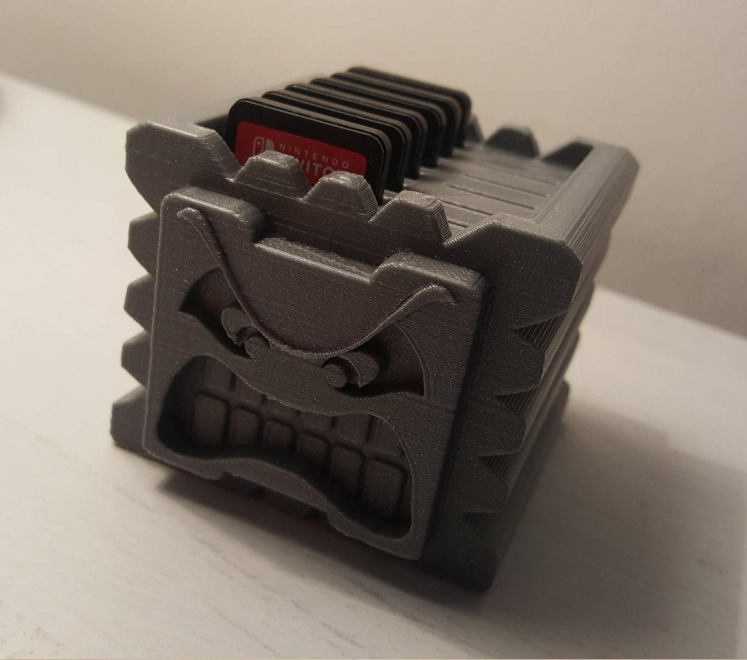 Mario Thwomp Nintendo Switch Game Cartridge Holder