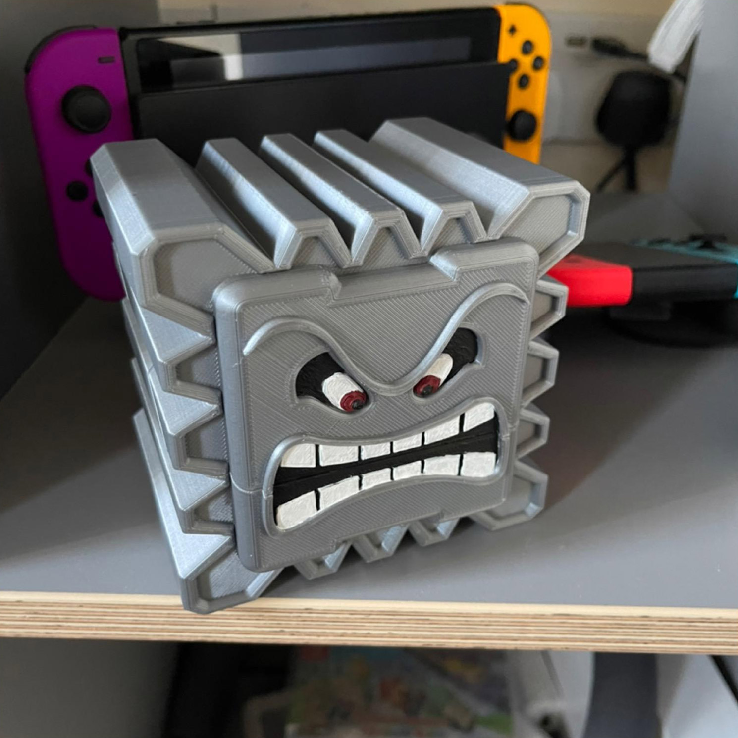Mario Thwomp Nintendo Switch Game Cartridge Holder