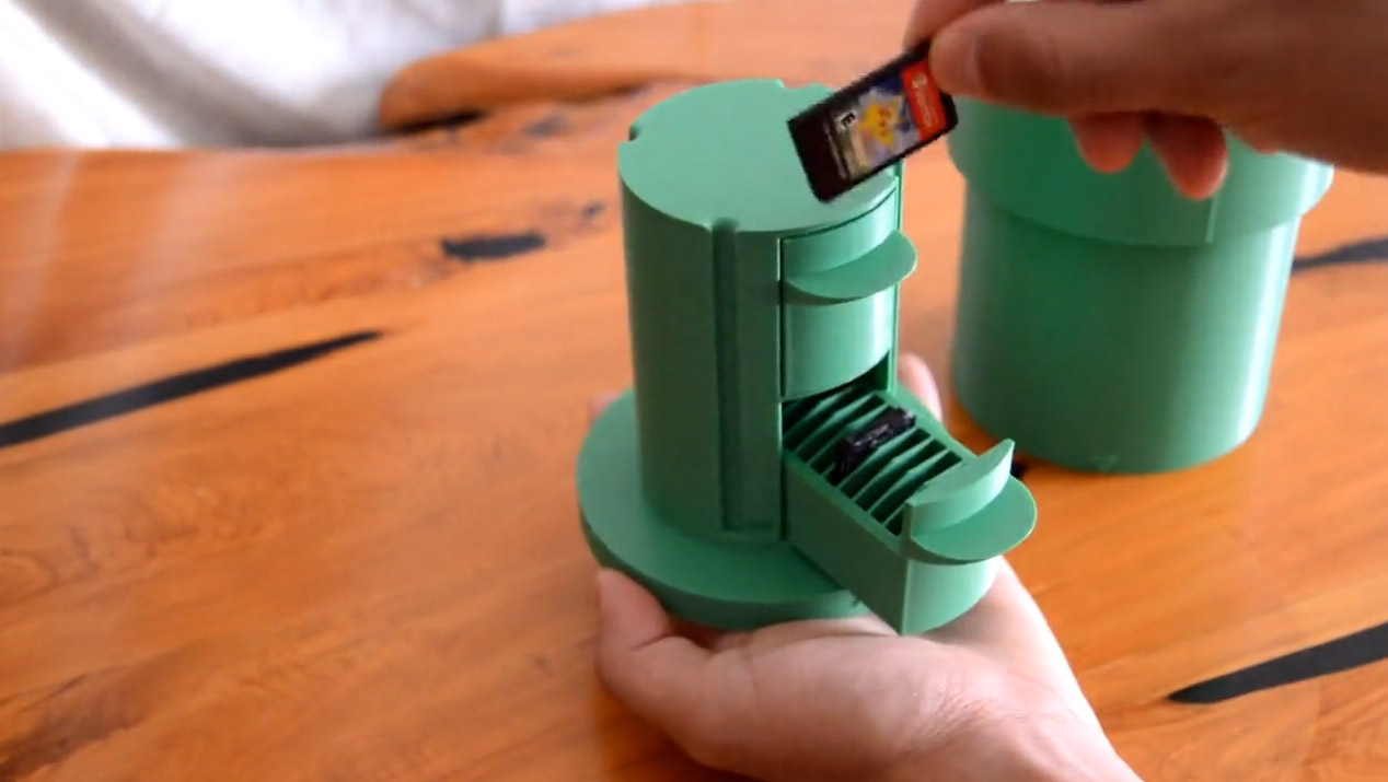 Mario Warp Pipe Nintendo Switch Game Holder