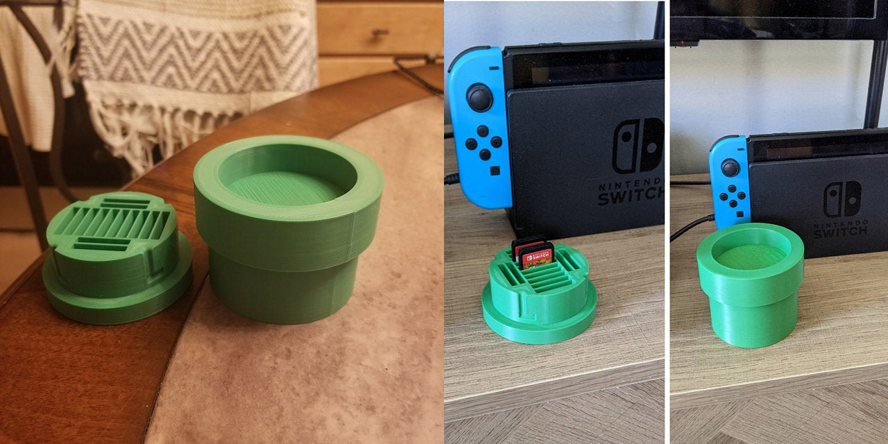 Mario Warp Pipe Nintendo Switch Game Holder