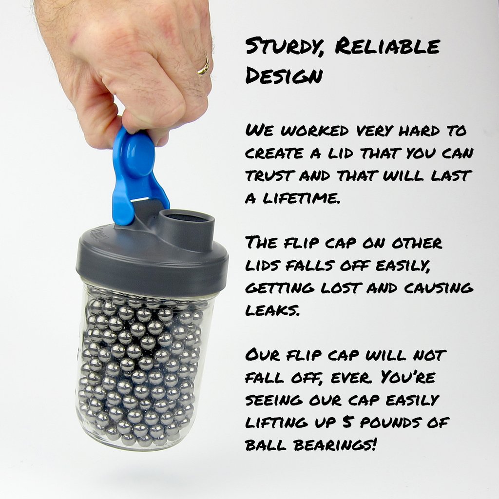 Mason Jar Flip Cap Lid - Easy open mason jar lid