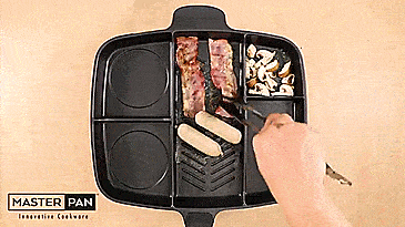 Master Pan All-In-One Skillet Pan - Cook entire meal using one pan