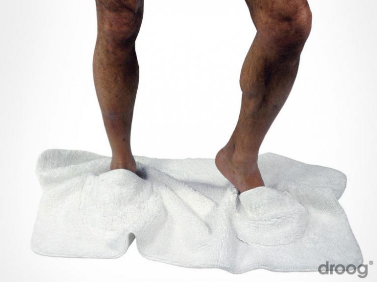 Mat Walk Bath Mat With Built In Slippers