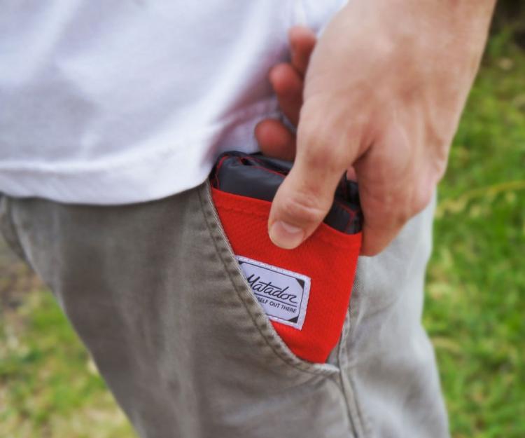 Matador Pocket Blanket Unfolds Into a Full-Sized Blanket - Tiny Key-chain blanket - Emergency key-chain blanket