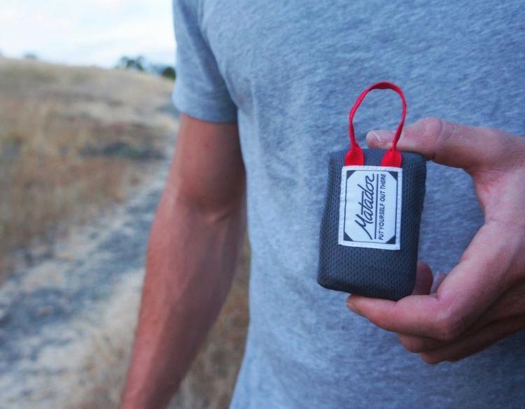 Matador Pocket Blanket Unfolds Into a Full-Sized Blanket - Tiny Key-chain blanket - Emergency key-chain blanket