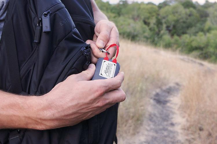 Matador Pocket Blanket Unfolds Into a Full-Sized Blanket - Tiny Key-chain blanket - Emergency key-chain blanket