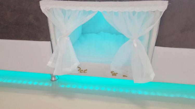 Box-Spring Mattress Dog Bed - Mattress With Dog Bed On Side
