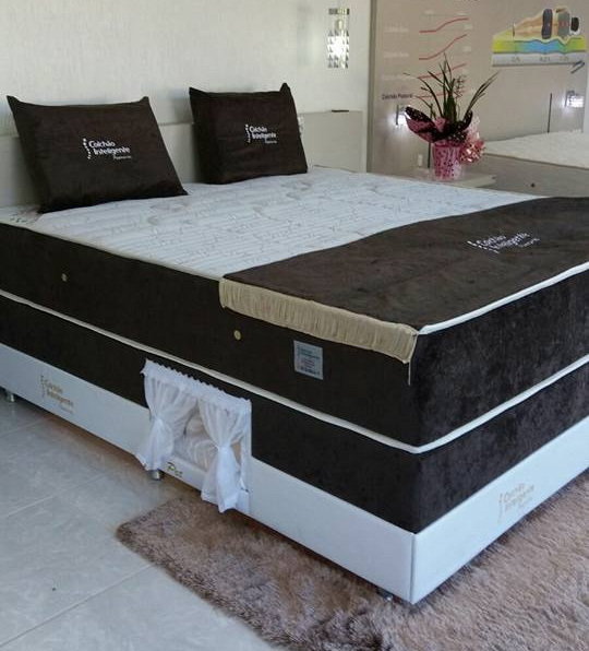 Box-Spring Mattress Dog Bed - Mattress With Dog Bed On Side